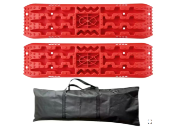 Conjunto de Pranchas de Resgate + Bolsa de Transporte + Base para Macaco Hi-Lift (Vermelhas)