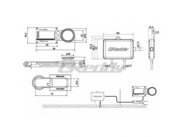 Controlador de Turbo Eletrônico Greedy Profec (Oled), Branco