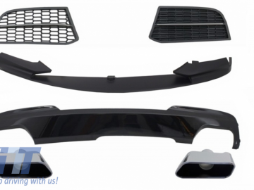 Conversion Kit Spoiler and Air Diffuser suitable for BMW 5 Series F10 F11 Sedan Touring (2010-2017) M-Technik to M-Performance Sport M550 Design