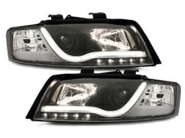 D-LITE headlights suitable for AUDI A4 8E 01-04 daytime running lights black