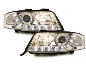 D-LITE headlights suitable for AUDI A6 4B 97-01_daytime running light_chr