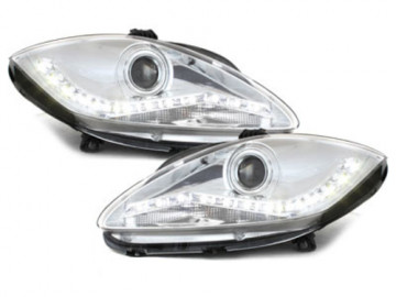 DAYLINE Headlights suitable for AUDI A3 8P 03-08 _drl-optic _ chrome