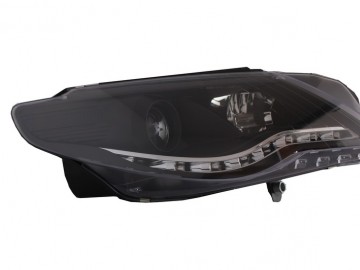 DAYLINE LED Headlights suitable for VW Passat CC (2008-2012) DRL Look Black