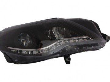 DAYLINE LED Headlights suitable for VW Passat CC (2008-2012) DRL Look Black