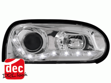 DAYLINE headlights suitable for VW Golf III 92-98 _ drl-optic _ chrome