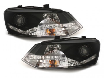 DAYLINE headlights suitable for AUDI A6 4B 01-04 _drl-optic _ chrome