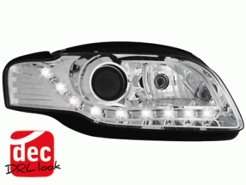 DAYLINE headlights suitable for AUDI A4 B7 04-08 _drl-optic