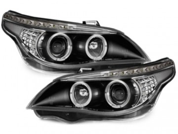 DAYLINE headlights suitable for BMW E60_LED indicator_04-07_black