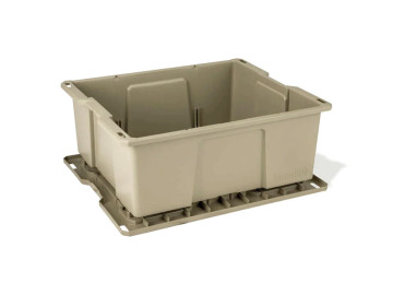 DECKED - Caixa de armazenamento D-Co Bin (3 unidades) - cor bege