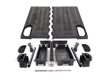 DECKED - Caixa de armazenamento para Nissan Navara D40 (cabine extra)