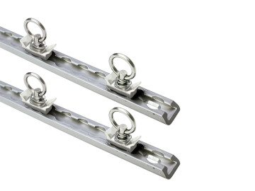 DECKED - Conjunto de 2 Trilhos de Carga Core Trax 1092mm com 4 ancoragens