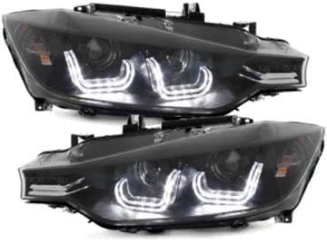 DECTANE LED Headlights suitable for BMW F30/F31 12+ 3er Double U 3D Xenon Look Black