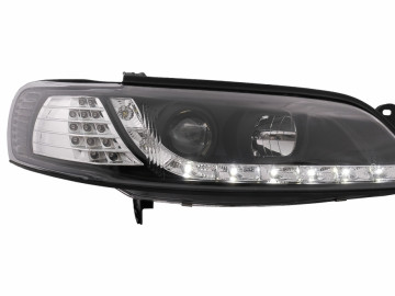 Daylight LED Headlights suitable for Opel Vectra B (11.1996-12.1998) LHD Black