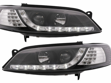 Daylight LED Headlights suitable for Opel Vectra B (11.1996-12.1998) LHD Black