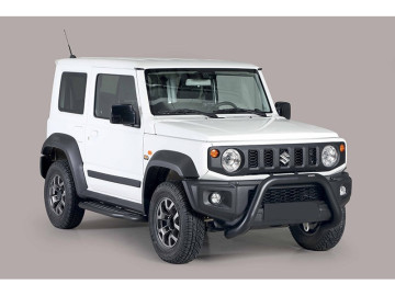 Grelha Frontal em aço inoxidável Ø76mm sem barra transversal. Aprovação CE Jimny [2018 - ]