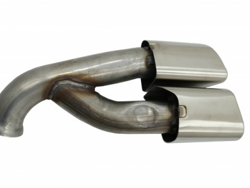 Double Exhaust Muffler Tips Tailpipes suitable for Porsche Cayenne 92A Facelift (10/2014-2017) Turbo Design