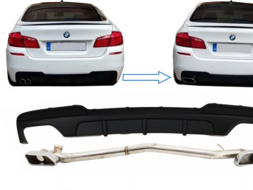 Double Outlet Air Diffuser suitable for BMW 5 Series F10 (2011-2017) M-Performance 550i Design with Exhaust System