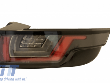 Dynamic Sequential Turning Light Full LED Taillights suitable for Range ROVER Evoque L538 (2011-2014) Light Bar Chrome Black