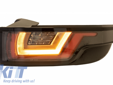 Dynamic Sequential Turning Light Full LED Taillights suitable for Range ROVER Evoque L538 (2011-2014) Light Bar Chrome Black