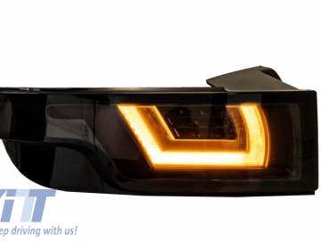 Dynamic Sequential Turning Light Full LED Taillights suitable for Range ROVER Evoque L538 (2011-2014) Light Bar Smoke Black