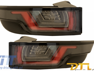 Dynamic Sequential Turning Light Full LED Taillights suitable for Range ROVER Evoque L538 (2011-2014) Light Bar Chrome Black