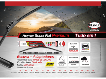 ESCOVA 70CM HEYNER SUPER FLAT PREMIUM 