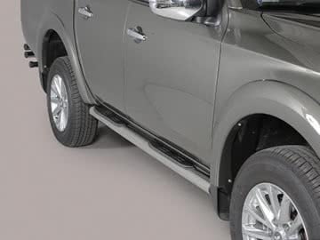 Estribos Mitsubishi L200 2016 Inox 76MM DC