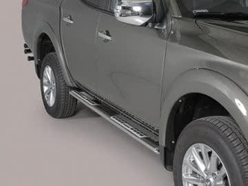Estribos Mitsubishi L200 Inox Aniversário DC
