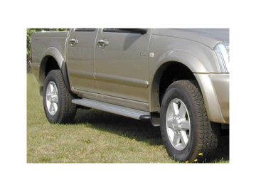 Estribos da plataforma em alumínio. Tipo S50 (cabine dupla e extra)