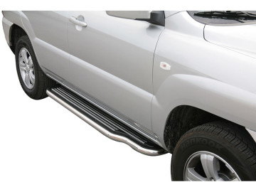 Estribos de plataforma com tubo de aço inoxidável de Ø50 mm (apenas 2008-2010)