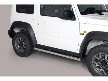 Estribos em tubo de aço inoxidável Ø63mm Jimny [2018 - ]