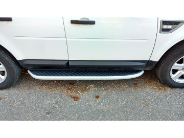Estribos plataforma tipo OE em alumínio Freelander II 
