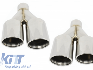Exhaust Muffler Tips Quad suitable for BMW 3 Series E46 E90 E92 E93 F30 F31 4 Series F32 F33 F36 5 Series E60 F10 F11 G30 6 Series F06 F12 F13 M3 M5 M