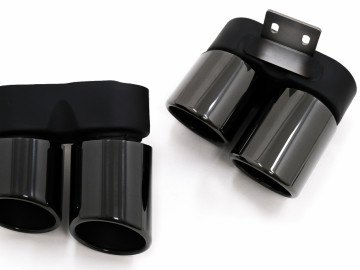 Exhaust Muffler Tips suitable for BMW 5 Series F10 F11 (2011-2017) M5 LCI Design Black
