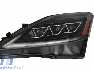 FULL LED DRL Headlights Dynamic Turn Light Signal suitable for LEXUS IS XE20 (2006-2013) Black Edition