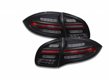 FULL LED taillights suitable for Porsche Cayenne 958 E2 92A Prefacelift (2010-2014) Black Smoke with Dynamic Indicators