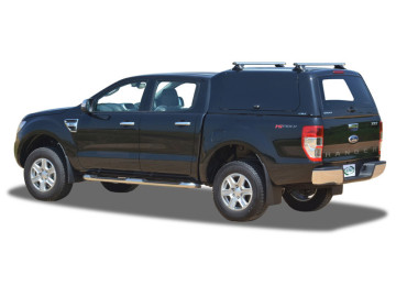 Fibra de vidro ALPHA CME HardTop, com portas laterais basculantes em fibra de vidro (cabine dupla) - Ford Ranger P (2012-2018)