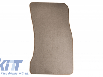 Floor mat Carpet beige suitable for BMW 5er (E60) 06/2003-02/2010, 5er (E61) Touring 05/2004-08/2010