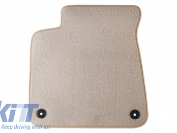 Floor mat Carpet beige suitable for AUDI A8 03/2010-10/2017
