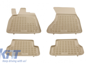 Floor mat Rubber Beige suitable for AUDI A7 (4G) 2010- suitable for AUDI A6 (C7/4G) 2011-