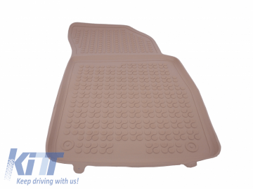 Floor mat Rubber Beige suitable for AUDI Q7 4M 2015+