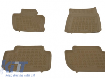 Floor mat Rubber Beige suitable for BMW X3 E83 2004-2010