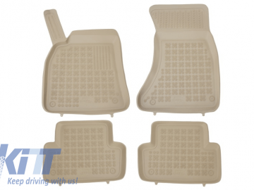 Floor mat Rubber Beige suitable for AUDI A4 B8 2008-2015, A5 Sportback 2009-2016