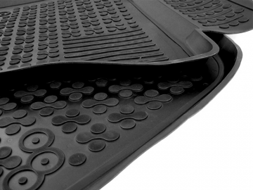 Floor mat Rubber Black suitable for AUDI A6 4F 2004-2008, A6 Avant, A6 Allroad Quattro 2004-2011