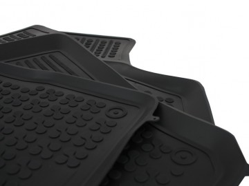 Floor mat Rubber Black suitable for OPEL Corsa C 2000-2006