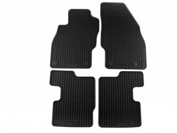 Floor mat Rubber Black suitable for OPEL Corsa D (2006-2014) / suitable for OPEL Corsa E (2014-)