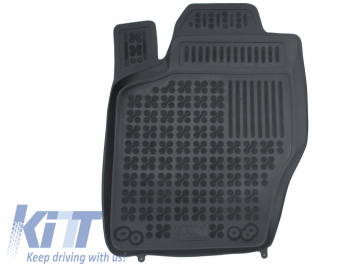 Floor mat black fits to CITROEN C4 I Hatchback 2004-2010, C4 II 2011-; suitable for PEUGEOT 307 2001-2007 