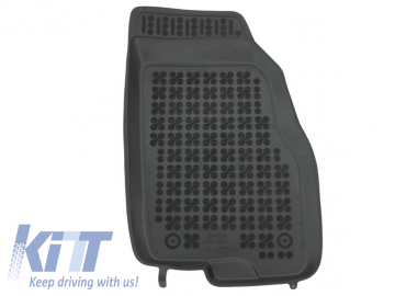 Floor mat black fits to/ suitable for FIAT Punto III 2012 - 