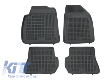 Floor mat black fits to suitable for FORD Fiesta VI 11/2005-07/2008, Fusion I 11/2005-