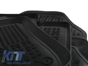 Floor mat black fits to/ suitable for FORD Transit Custom (2012-) Tourneo Custom (2013-2018) Transit VIII (2013-)